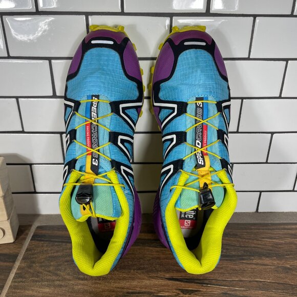 Salomon Speedcross 3 Trail Running Shoes Womens Size 9.5 Multicolor Sneakers - Picture 8 of 15